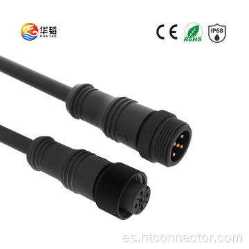 Tuerca de metal con conector impermeable IP68 M16